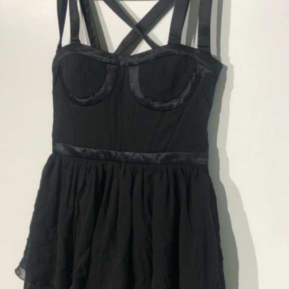 Beautiful Black Versace H&M Corset Dress - Fits XS - Picture 2 of 6